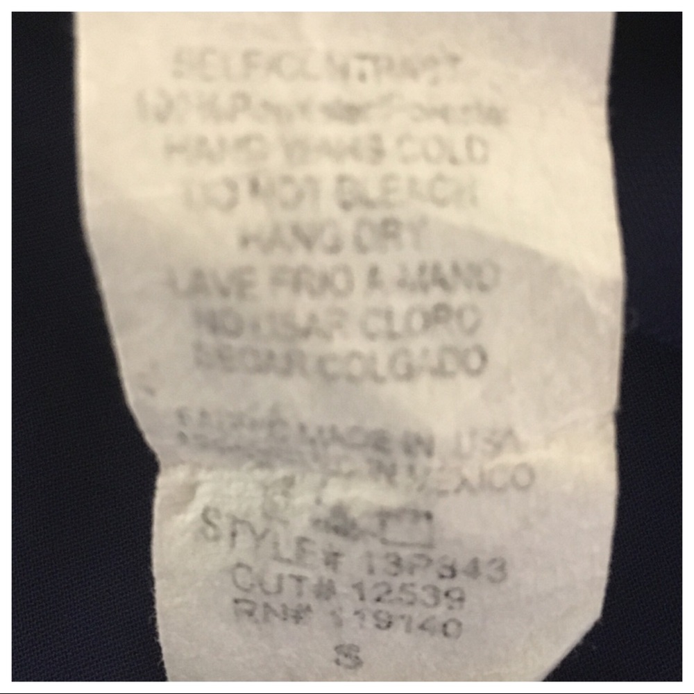 Love Culture Navy Blue & White Striped Top. - Picture 4 of 4